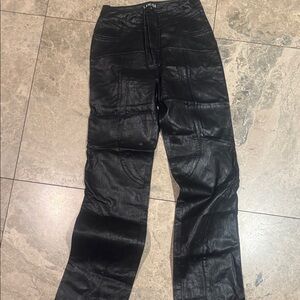 I.AM.GIA Black Leather Pants